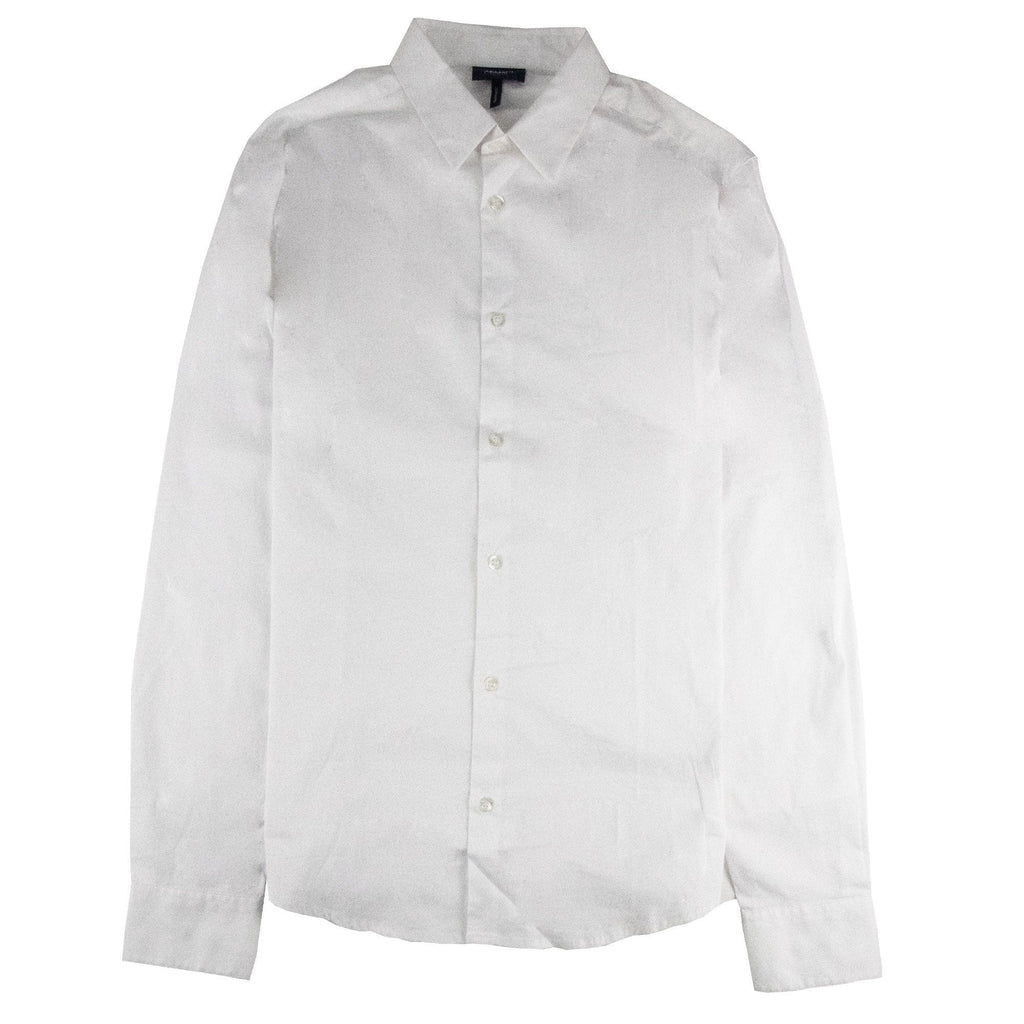 Armani Jeans Aj Embroidered Logo L/s Shirt White