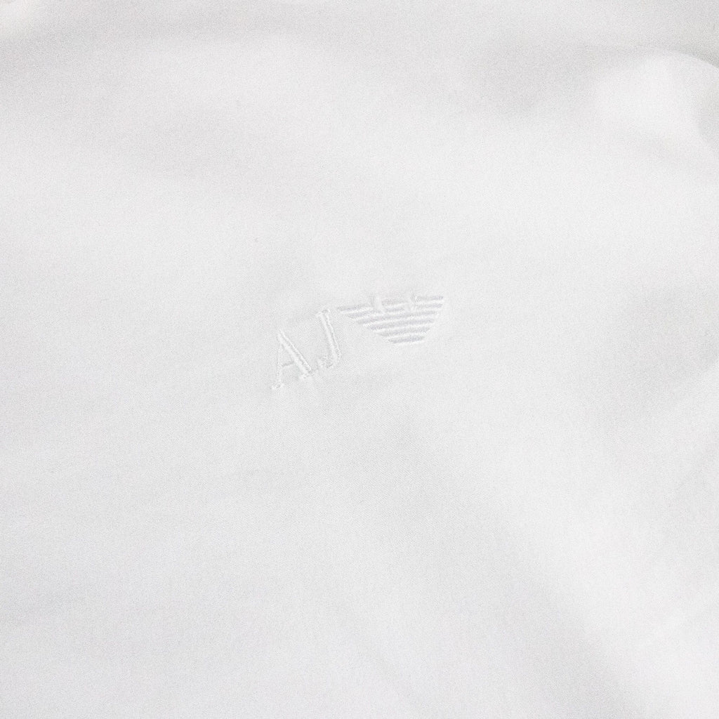 Armani Jeans Aj Embroidered Logo L/s Shirt White