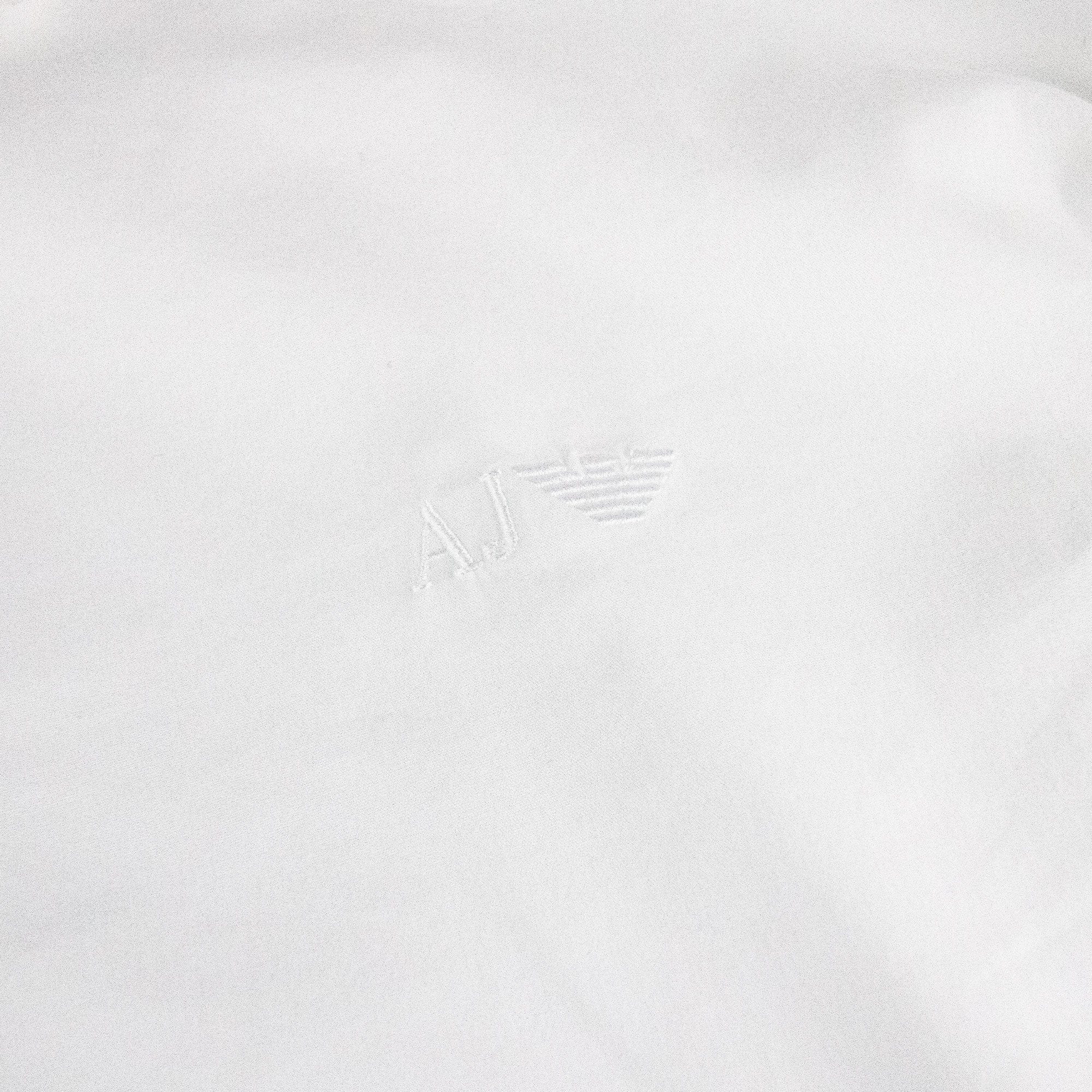Armani Jeans Aj Embroidered Logo L/s Shirt White