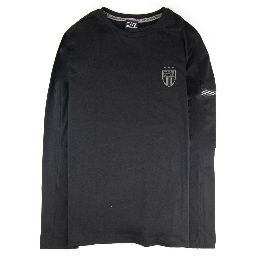 Ea7 Train Soccer M L/s T Shirt Black