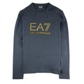 EA7 3D Gold Logo Long Sleeve T-shirt Darkslate