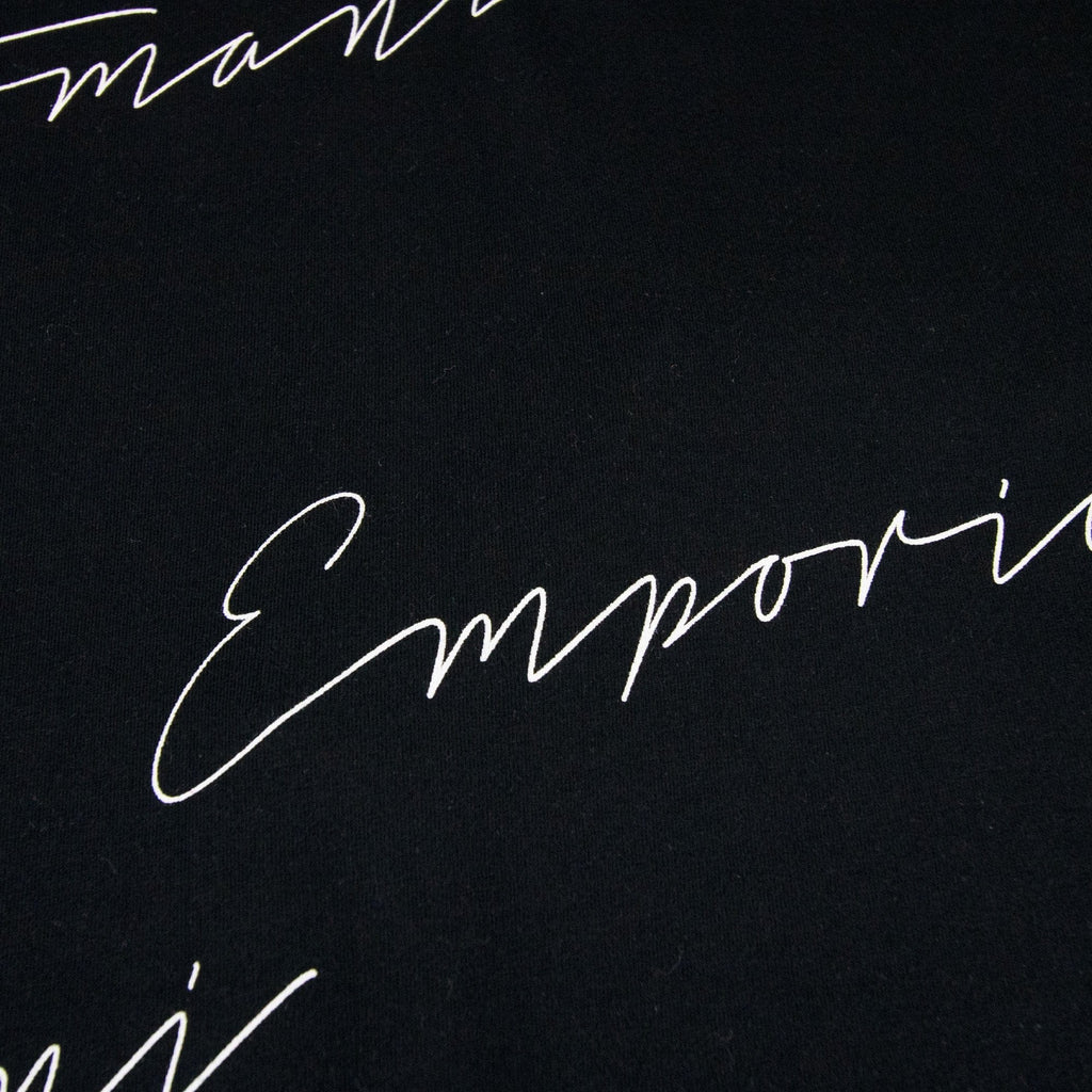 Emporio Armani Signiture Logo T Shirt Black