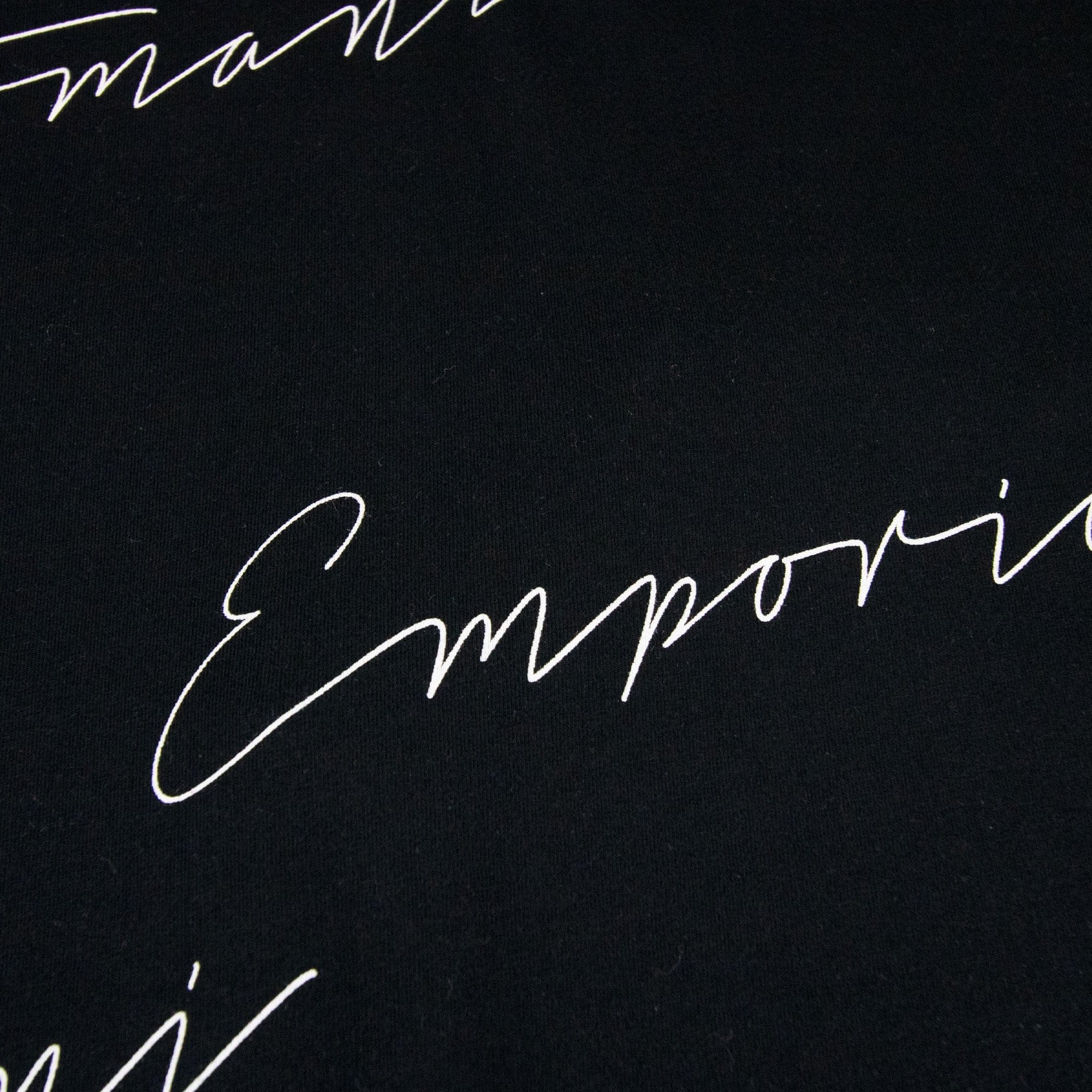 Emporio Armani Signiture Logo T Shirt Black