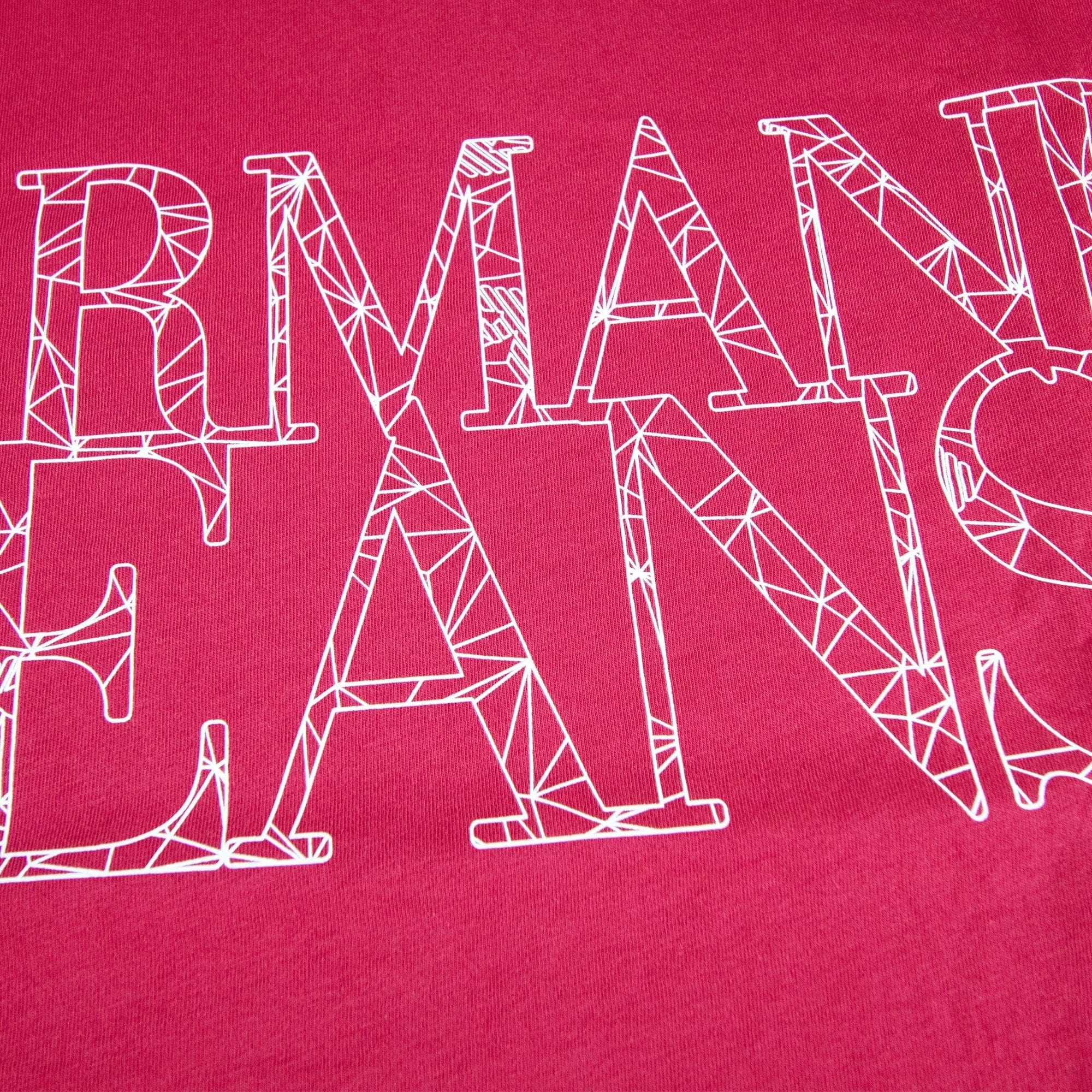 Armani Jeans Logo Print T Shirt Rosso Red
