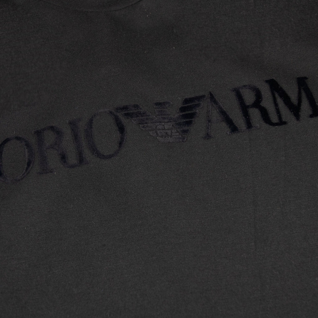 Emporio Armani Embossed Logo S/s T Shirt Black