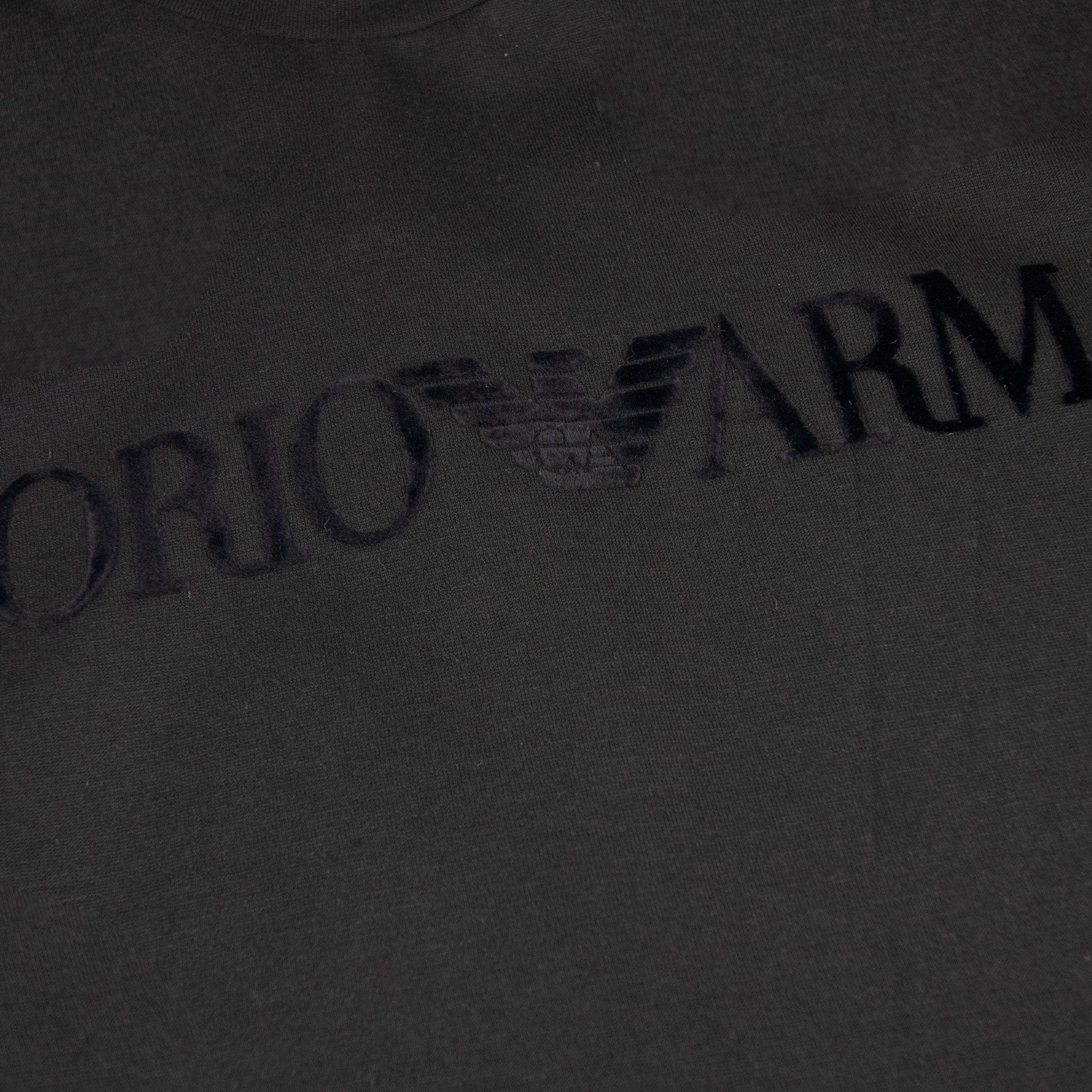 Emporio Armani Embossed Logo S/s T Shirt Black