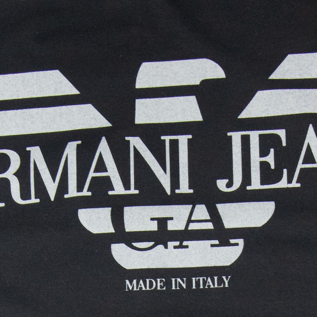 Armani Jeans Made In Italy Eagle Logo T Shirt Black