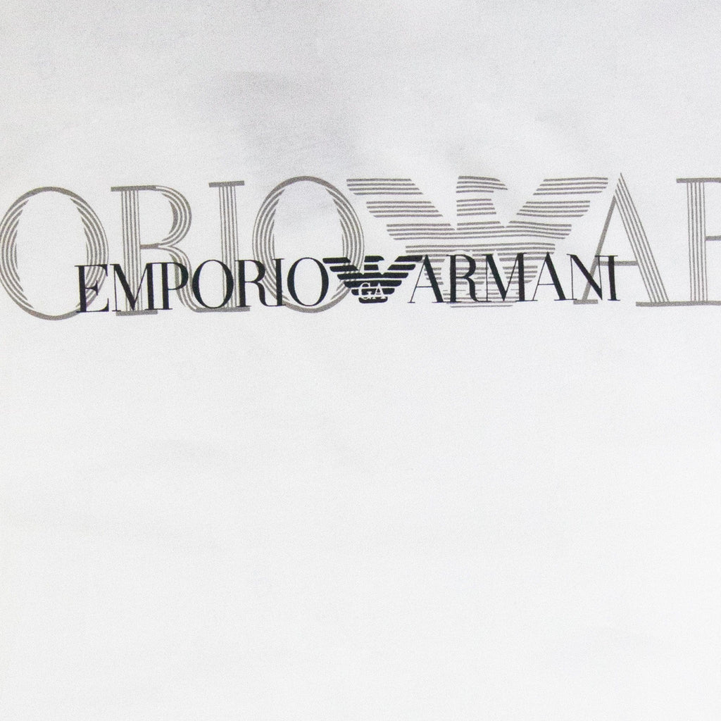 Emporio Armani Logo Print S/s T Shirt White
