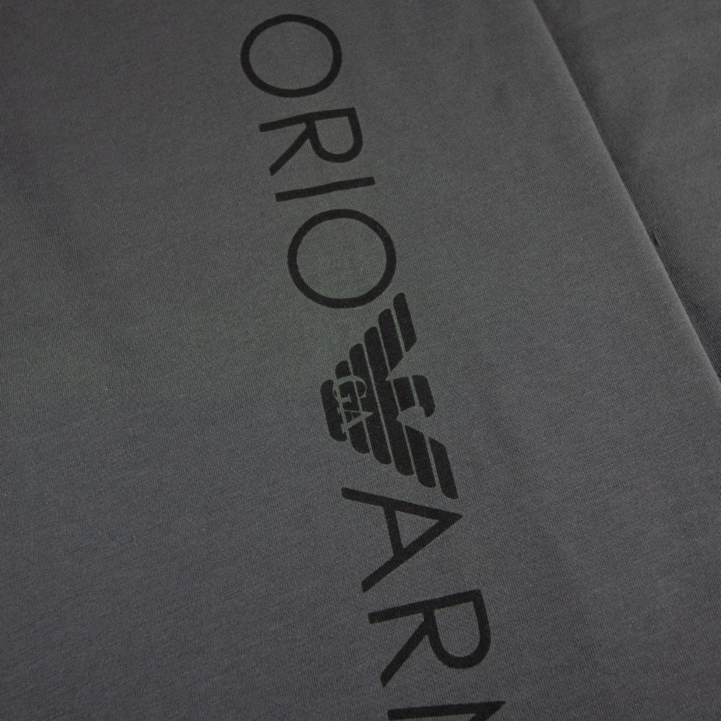 Emporio Armani Side Logo L/s T Shirt Charcoal