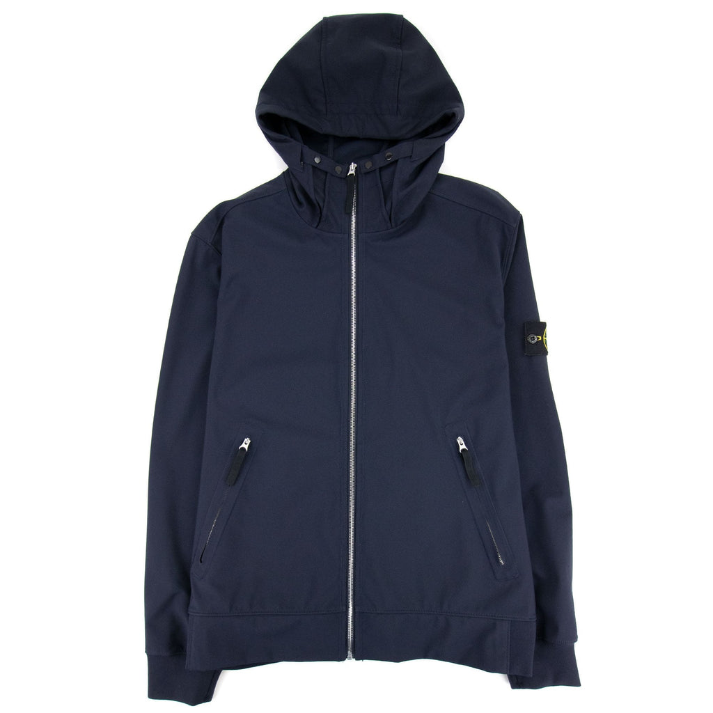 Stone Island Light Soft Shell-r Jacket Navy Blue V0020