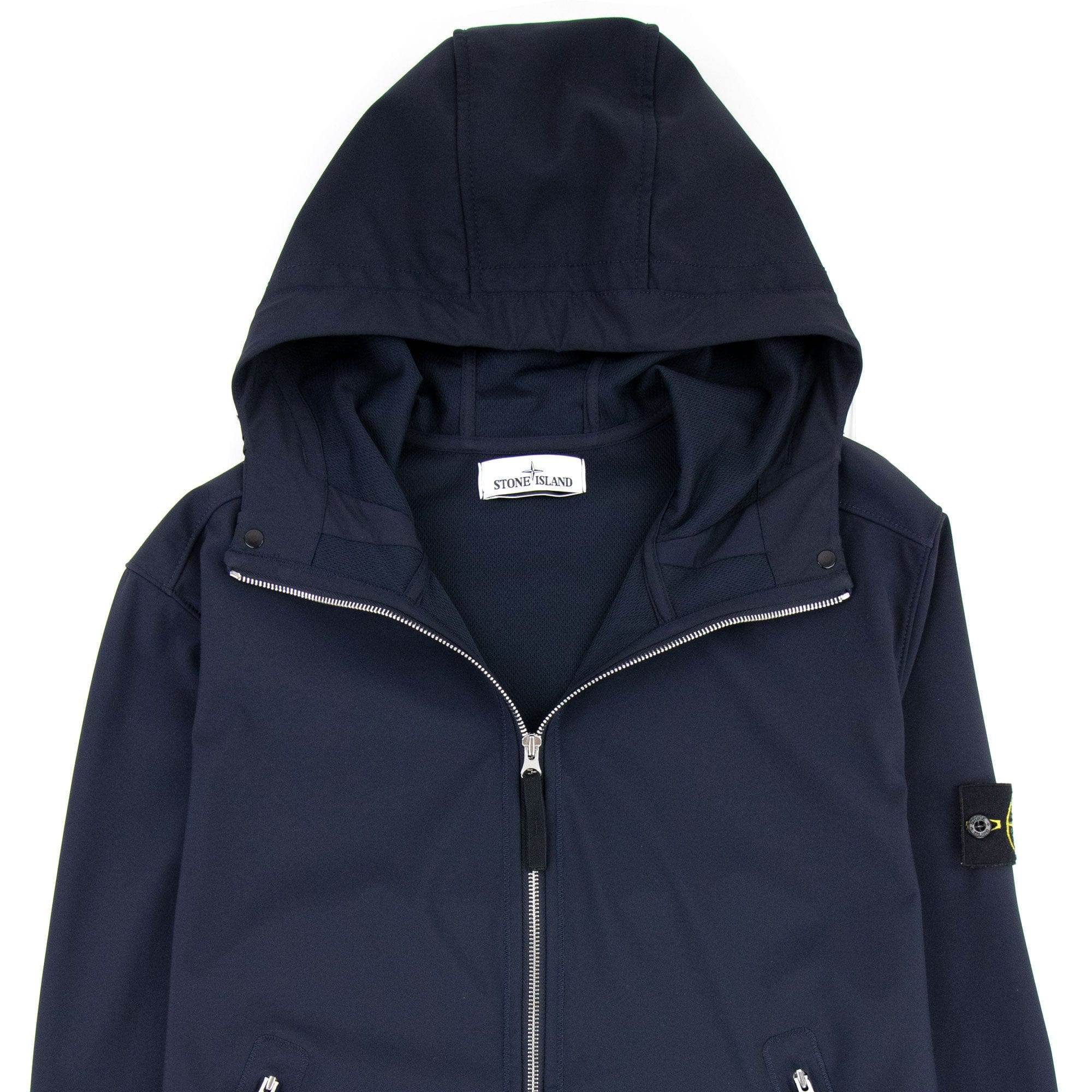 Stone Island Light Soft Shell-r Jacket Navy Blue V0020