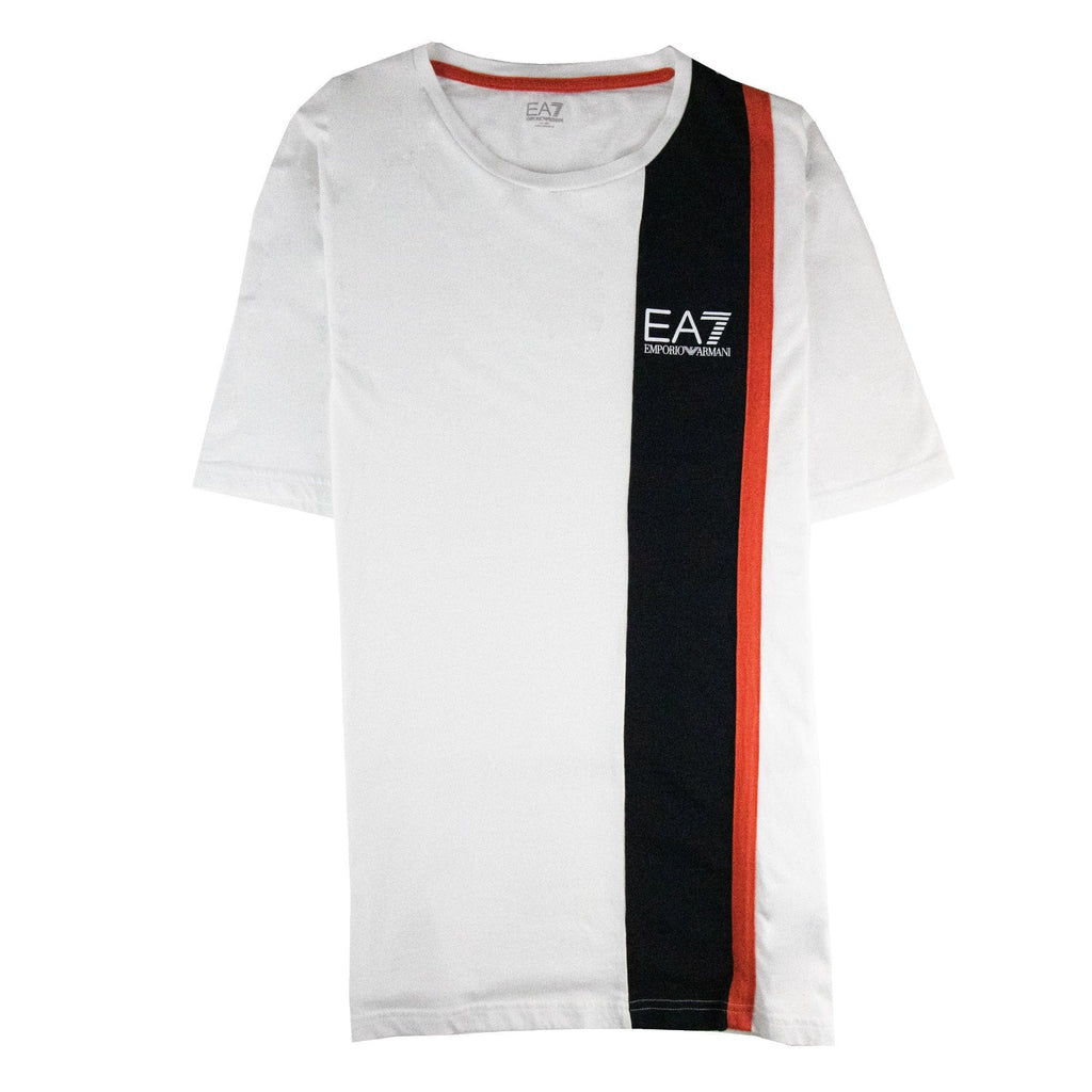 EA7 Train Colourblock M Tshirt White