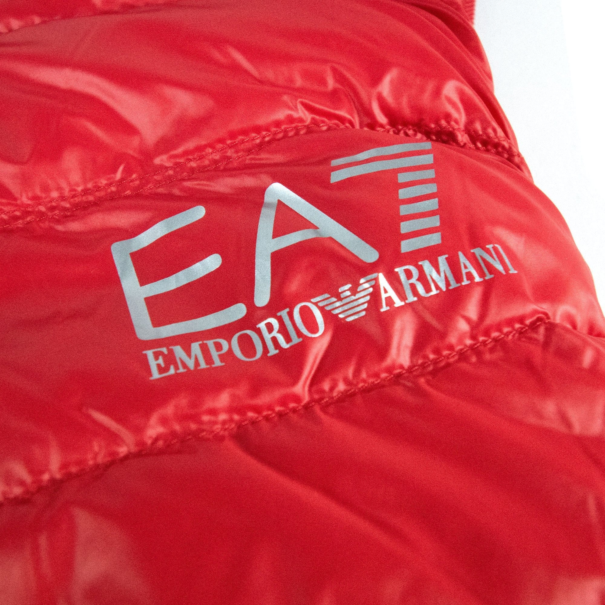 Ea7 Down Gilet Bodywarmer Vest Red
