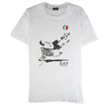 Ea7 Soccer Logo T Shirt White