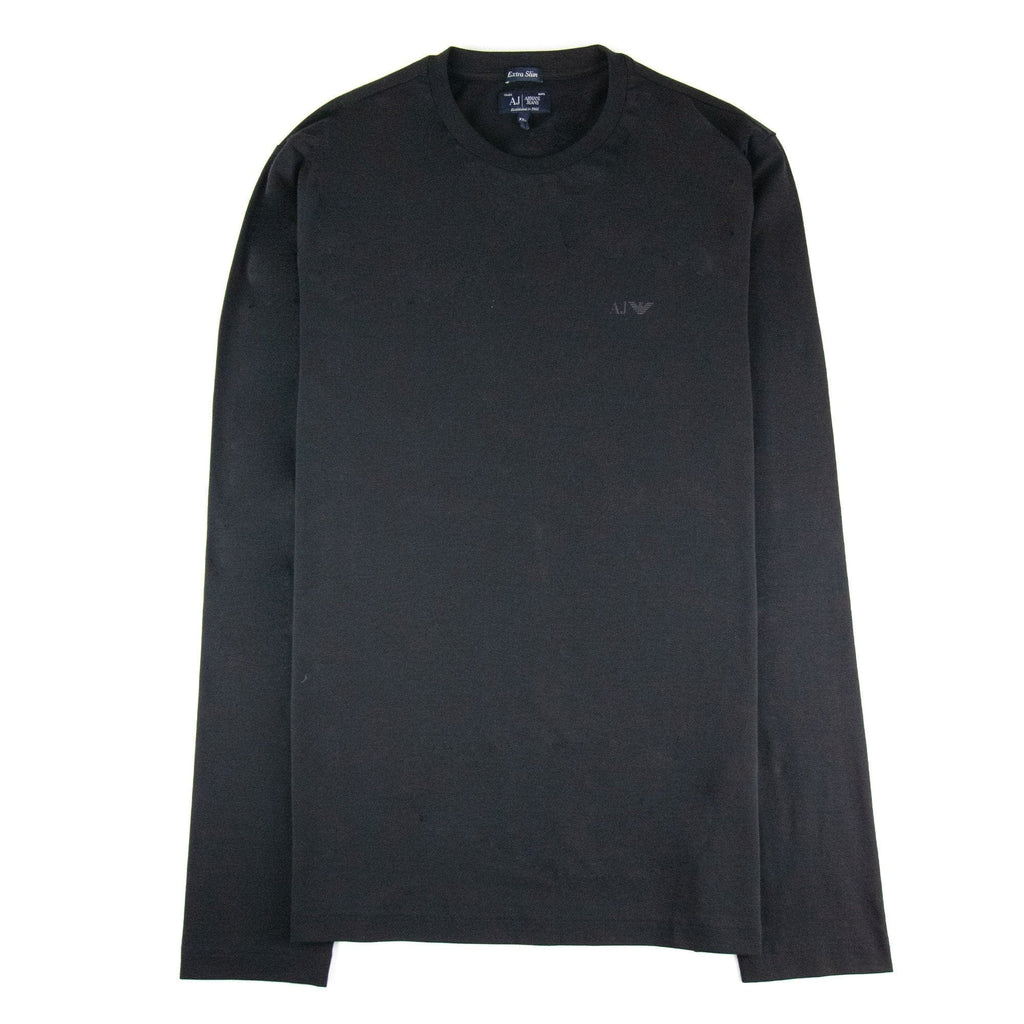 Armani Jeans Aj Eagle Logo L/s T Shirt Black