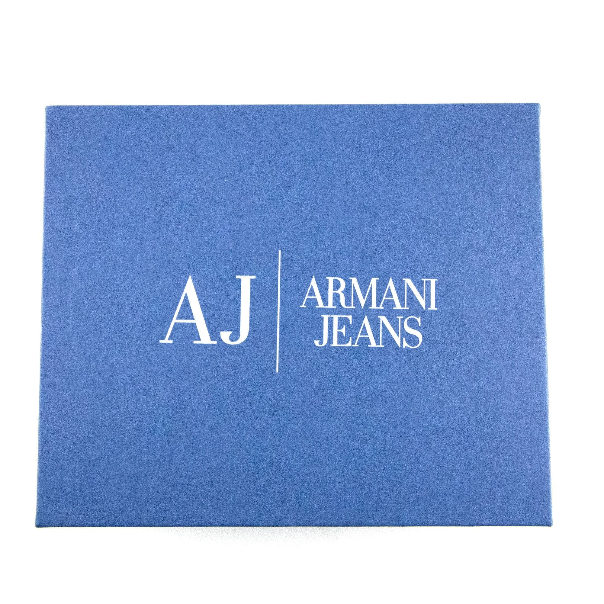 Armani Jeans Metal Logo Card Holder Black