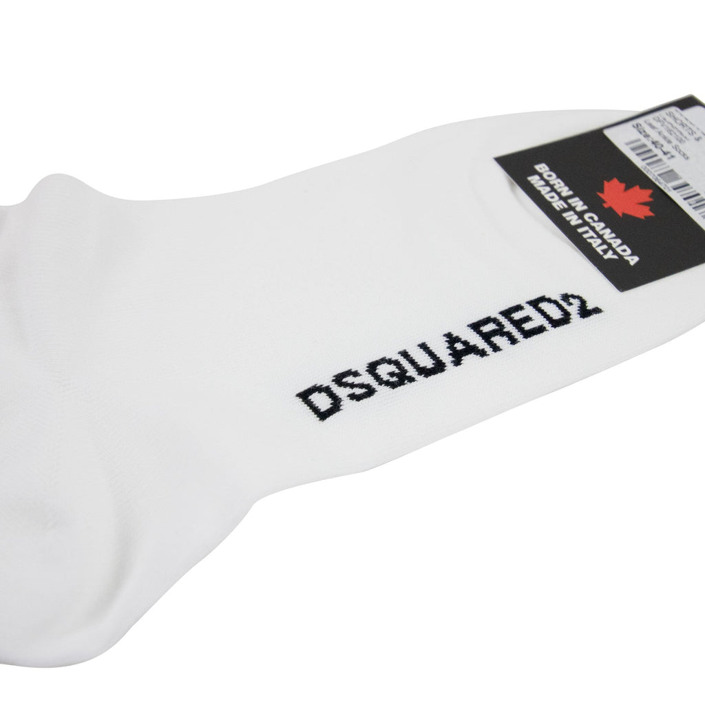 Dsquared2 Swim Shorts & Underw Leaf Ankle Socks White
