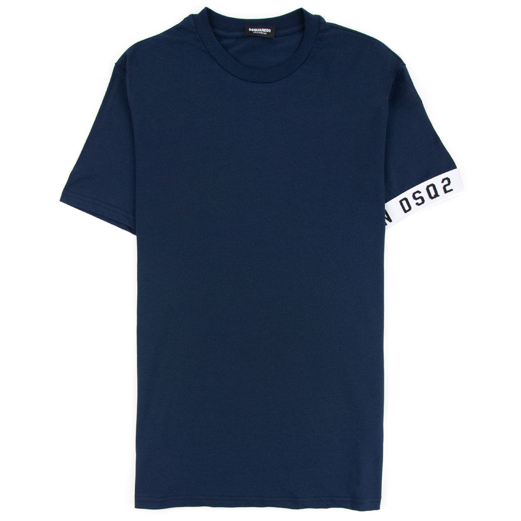 Dsquared2 Underwear Dsq2 Icon Arm Band T-shirt Navy/white