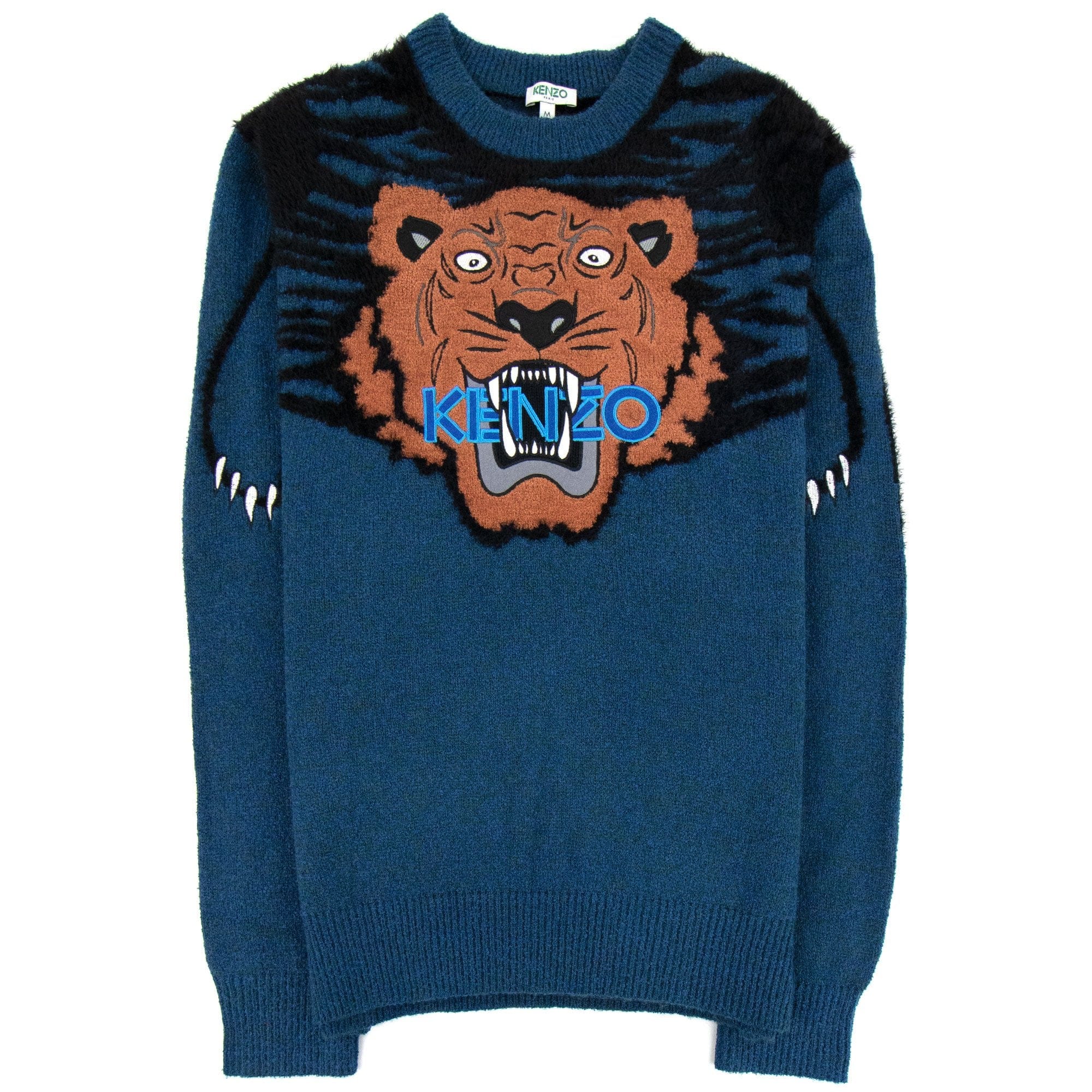 Kenzo Claw Tiger Jumper Blue/orange