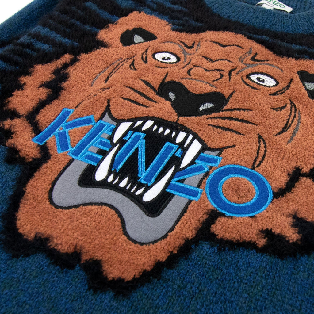 Kenzo Claw Tiger Jumper Blue/orange