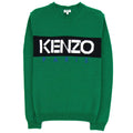 Kenzo Logo Crew Knit Sweatshirt Green