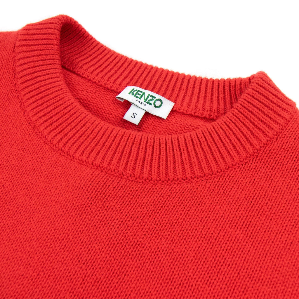 Kenzo Knitted Jumping Tiger Sweat Red