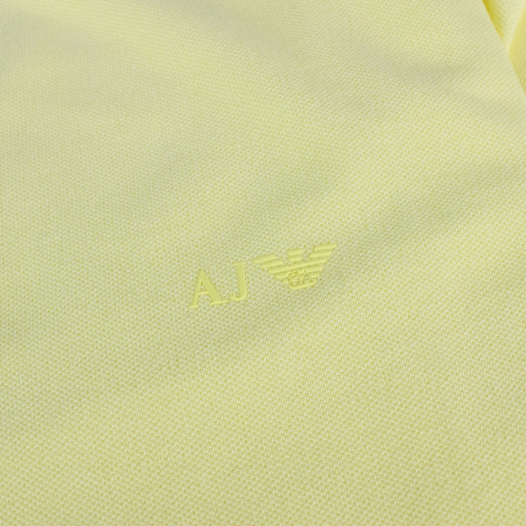Armani Jeans Aj Eagle Chest Logo S/s Polo Yellow