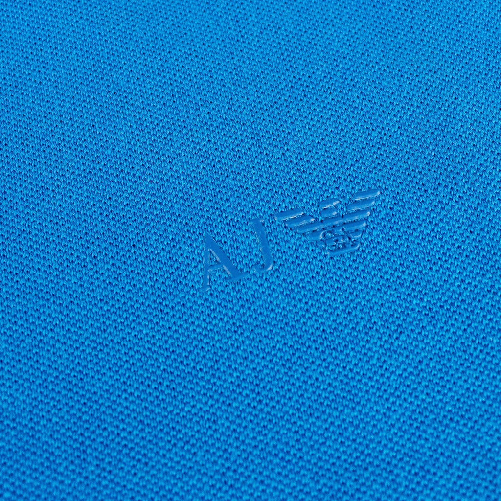 Armani Jeans Aj Eagle Chest Logo S/s Polo Blue