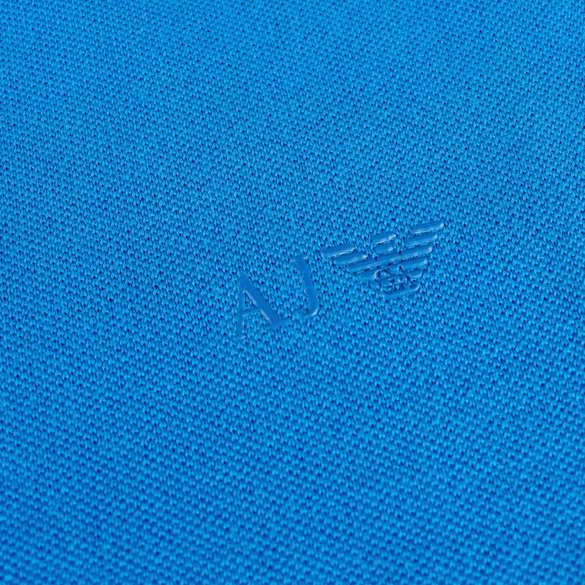 Armani Jeans Aj Eagle Chest Logo S/s Polo Blue