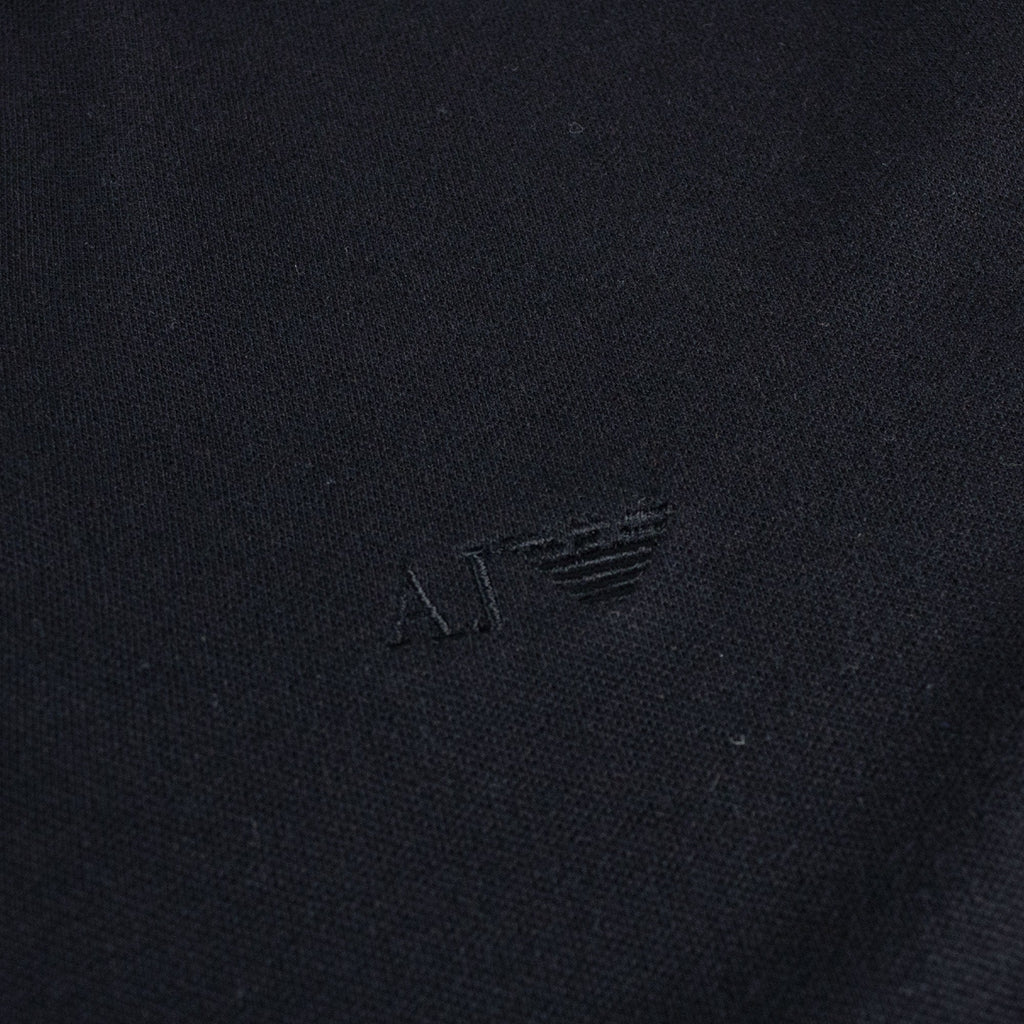 Armani Jeans Aj Embossed Logo L/s Polo Black