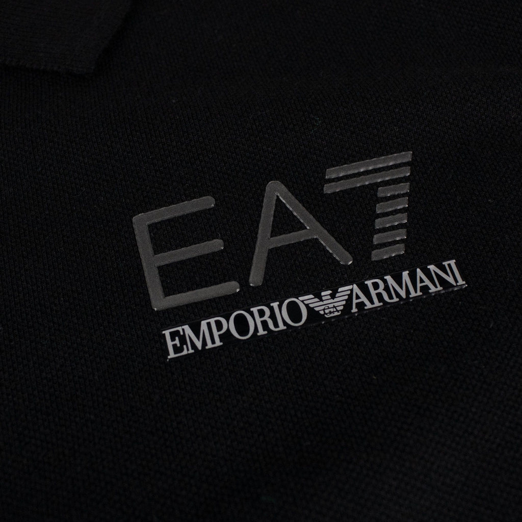 Ea7 Train Evolution Short Sleeve Polo Black