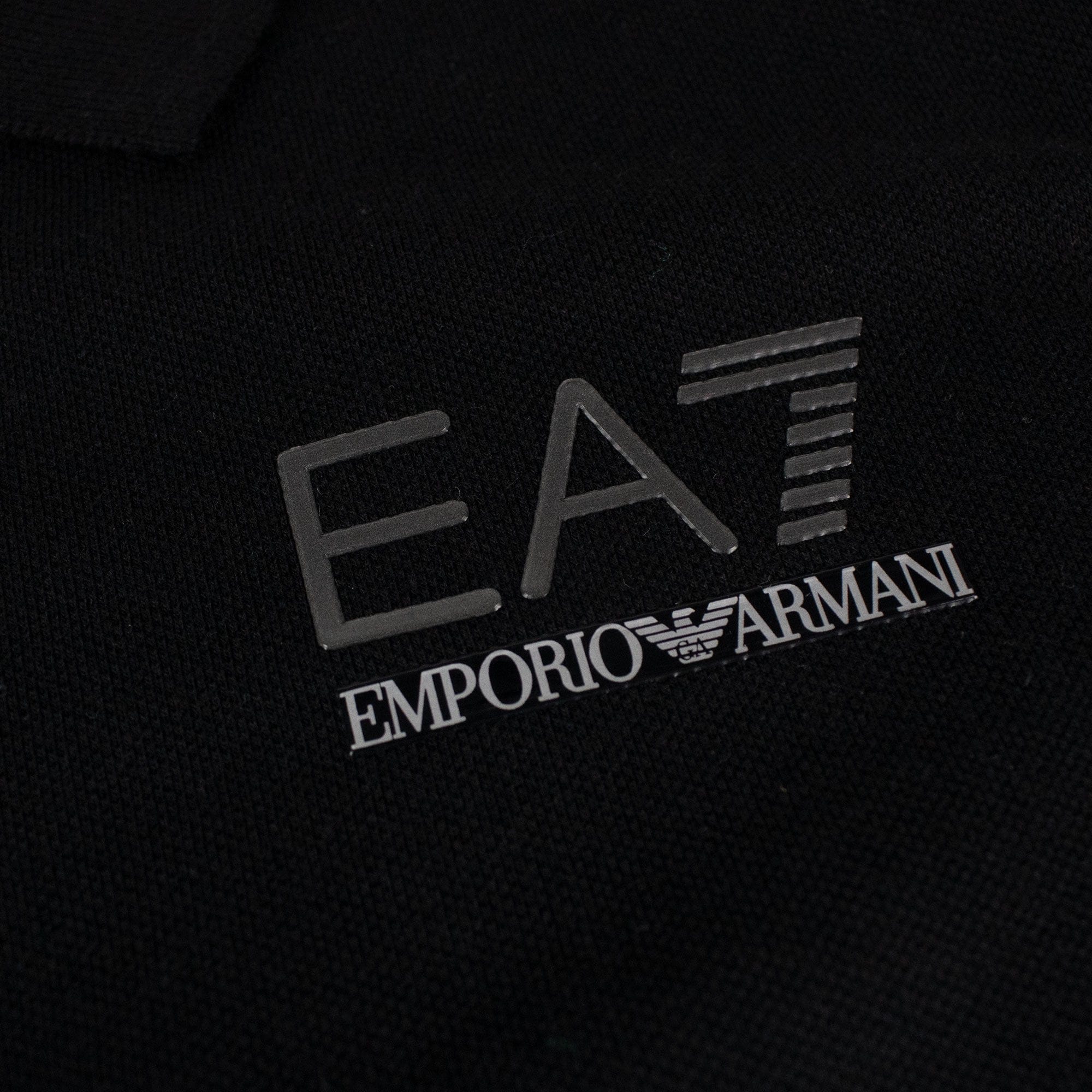 Ea7 Train Evolution Short Sleeve Polo Black