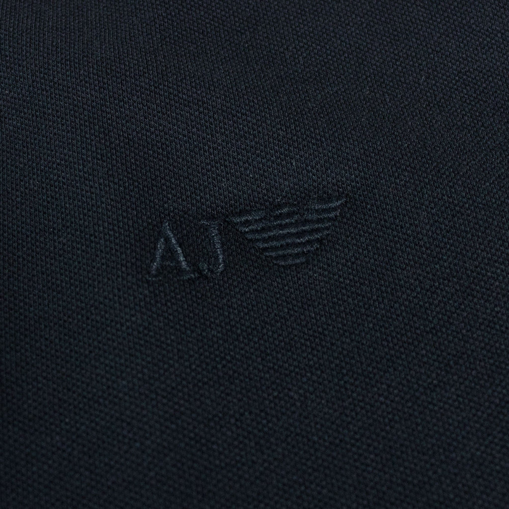 Armani Jeans Twin Tipped Slim Fit Polo Navy Blue