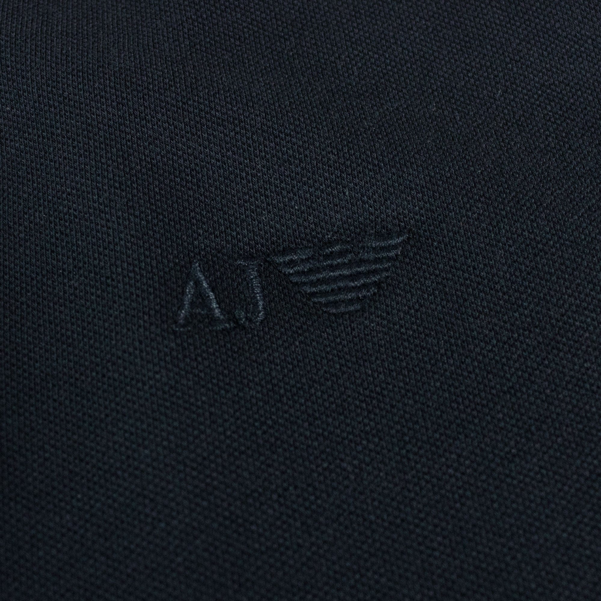 Armani Jeans Twin Tipped Slim Fit Polo Navy Blue