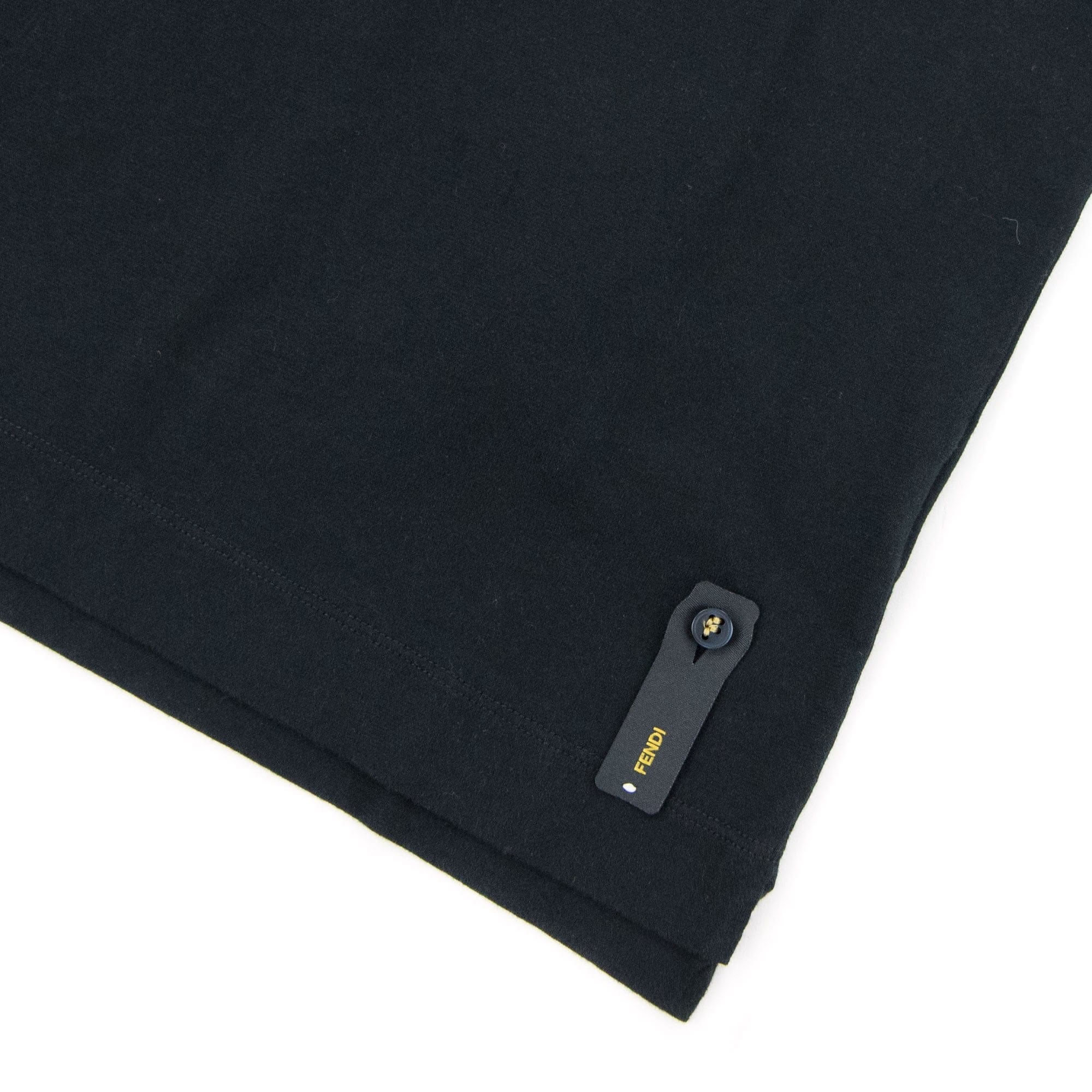 Fendi Horizontal Fendi Logo Tshirt Black
