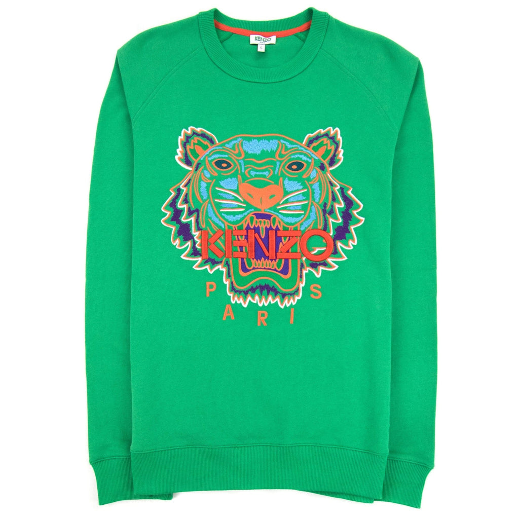 Kenzo Tiger Raglan Sweatshirt Green