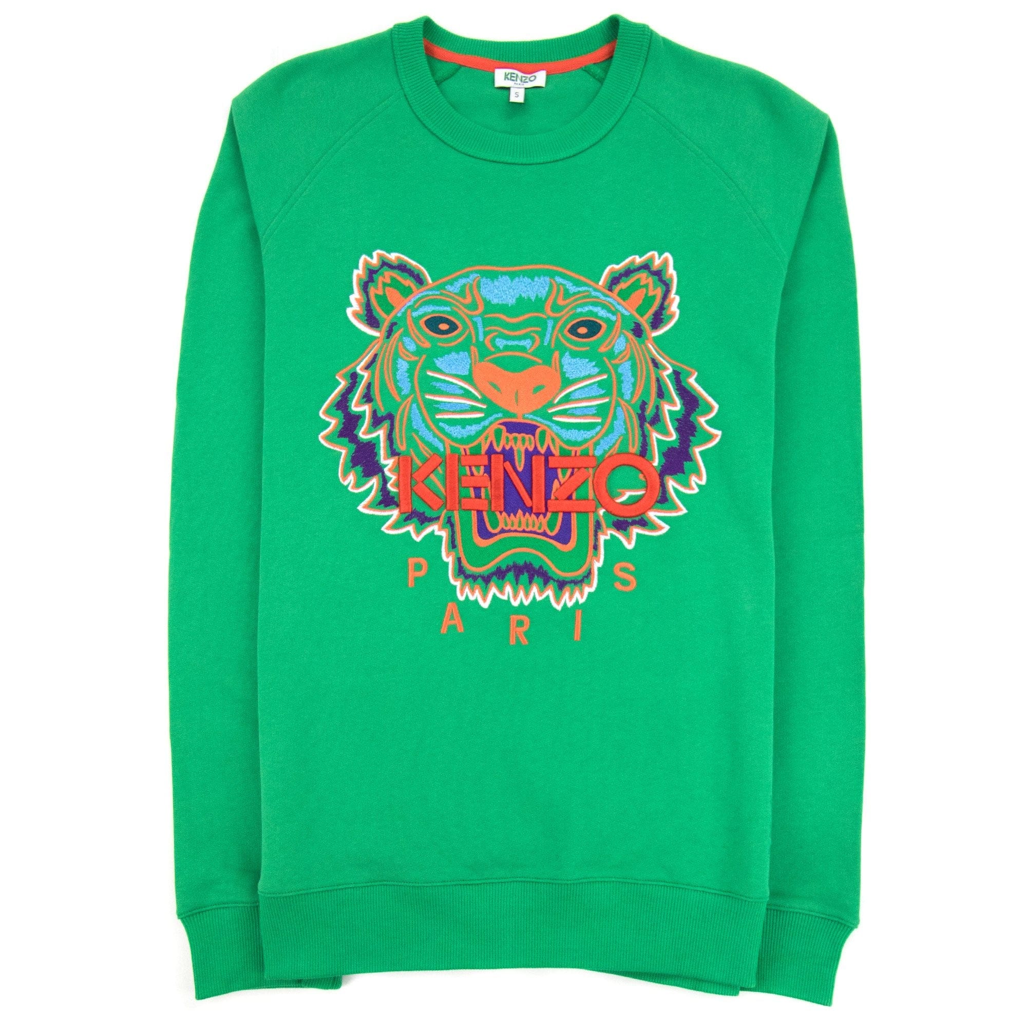 Kenzo Tiger Raglan Sweatshirt Green