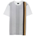 Fendi Side Stripe Graphic Tshirt White