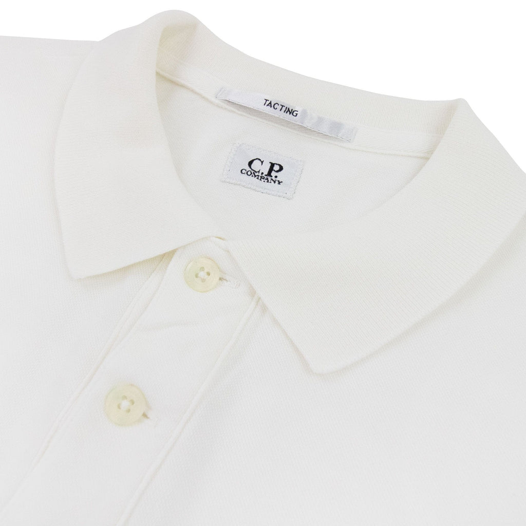 Cp Company Tacting Short Sleeve Polo White 112