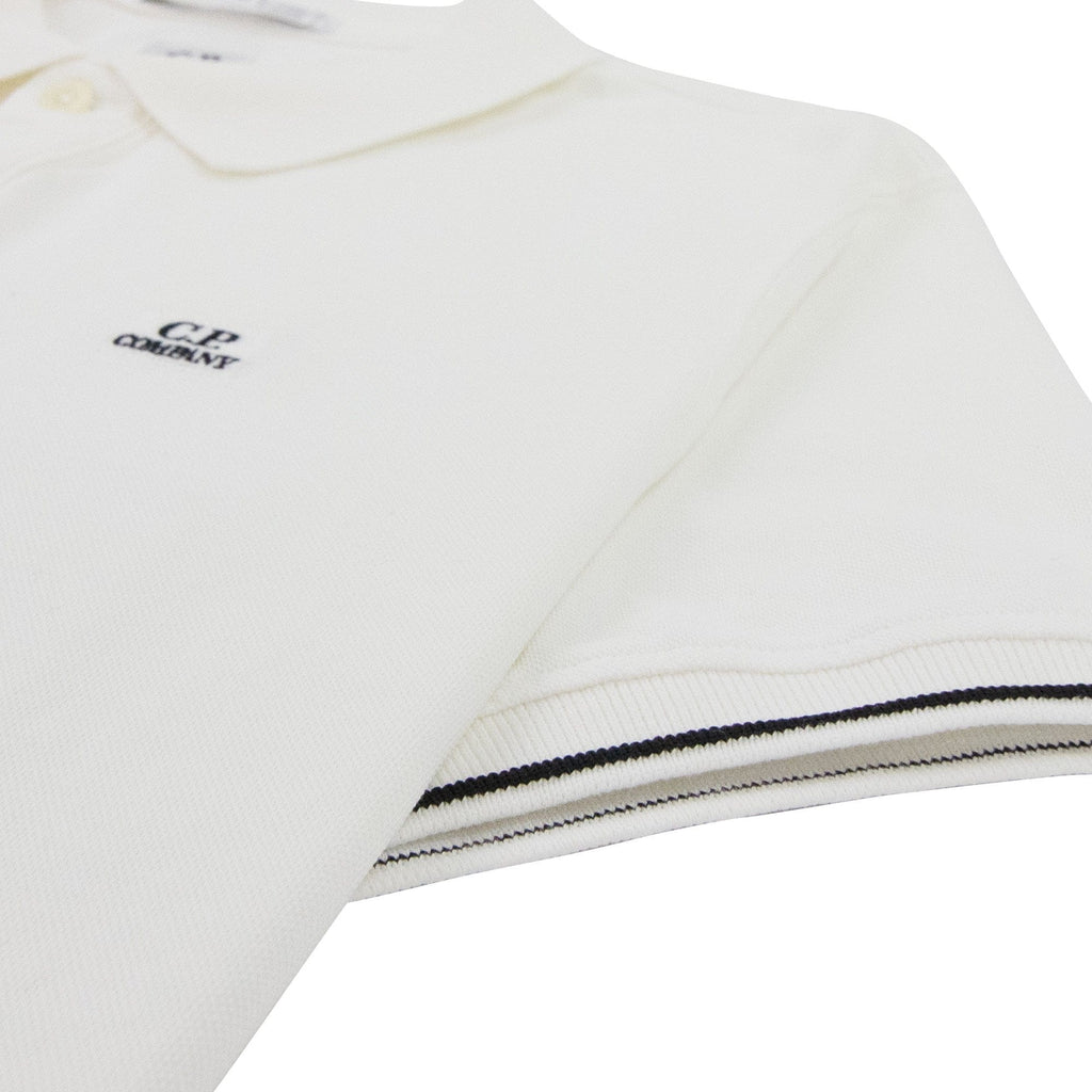 Cp Company Tacting Short Sleeve Polo White 112