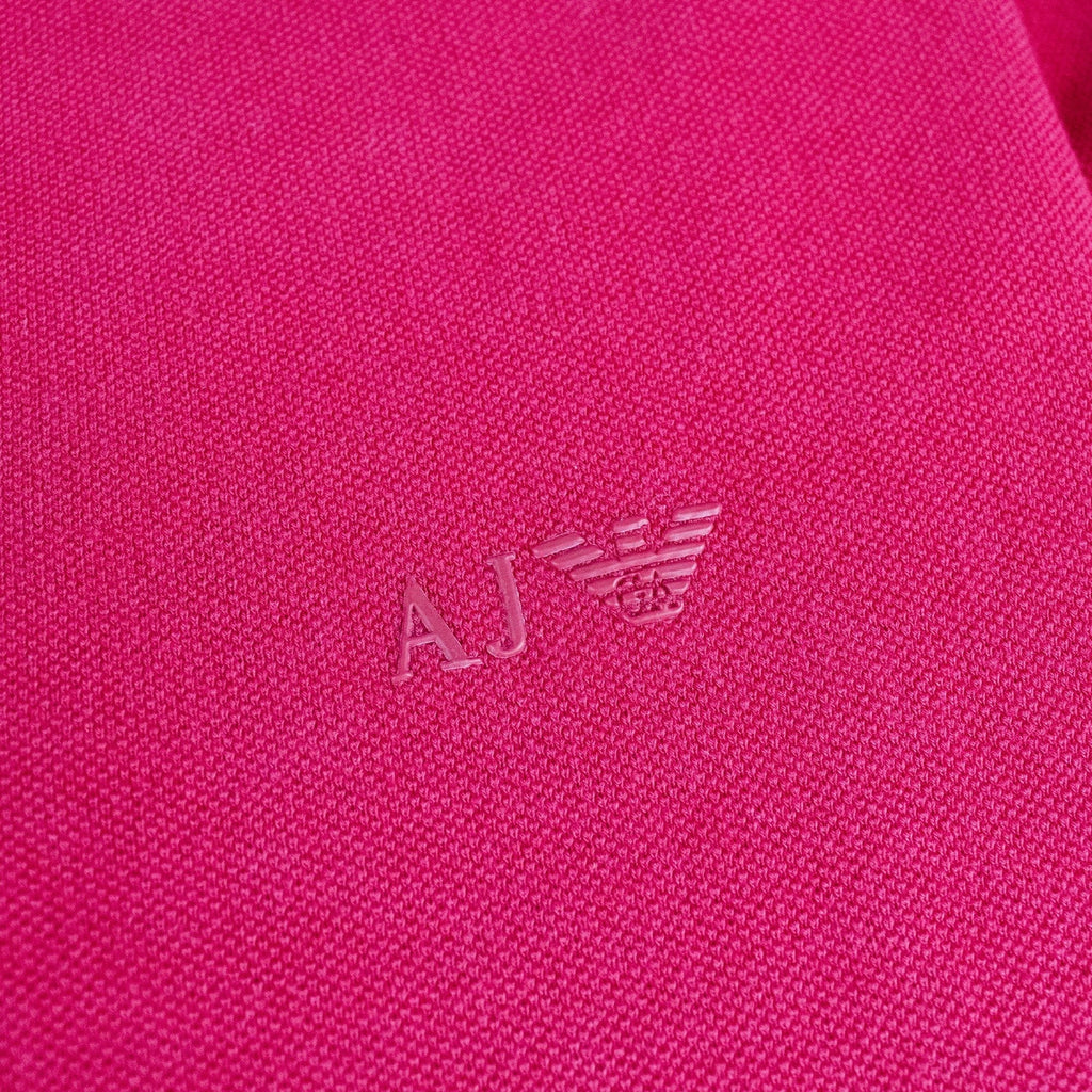 Armani Jeans Aj Eagle Chest Logo S/s Polo Red