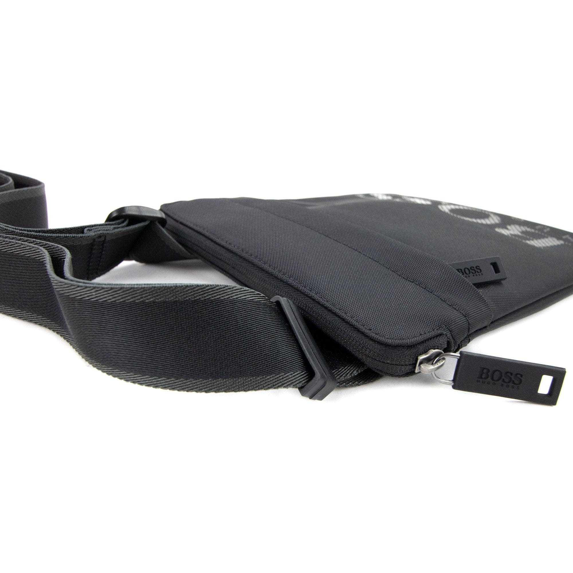 Hugo Boss Tonal Logo Structured Envelope Bag Black 001