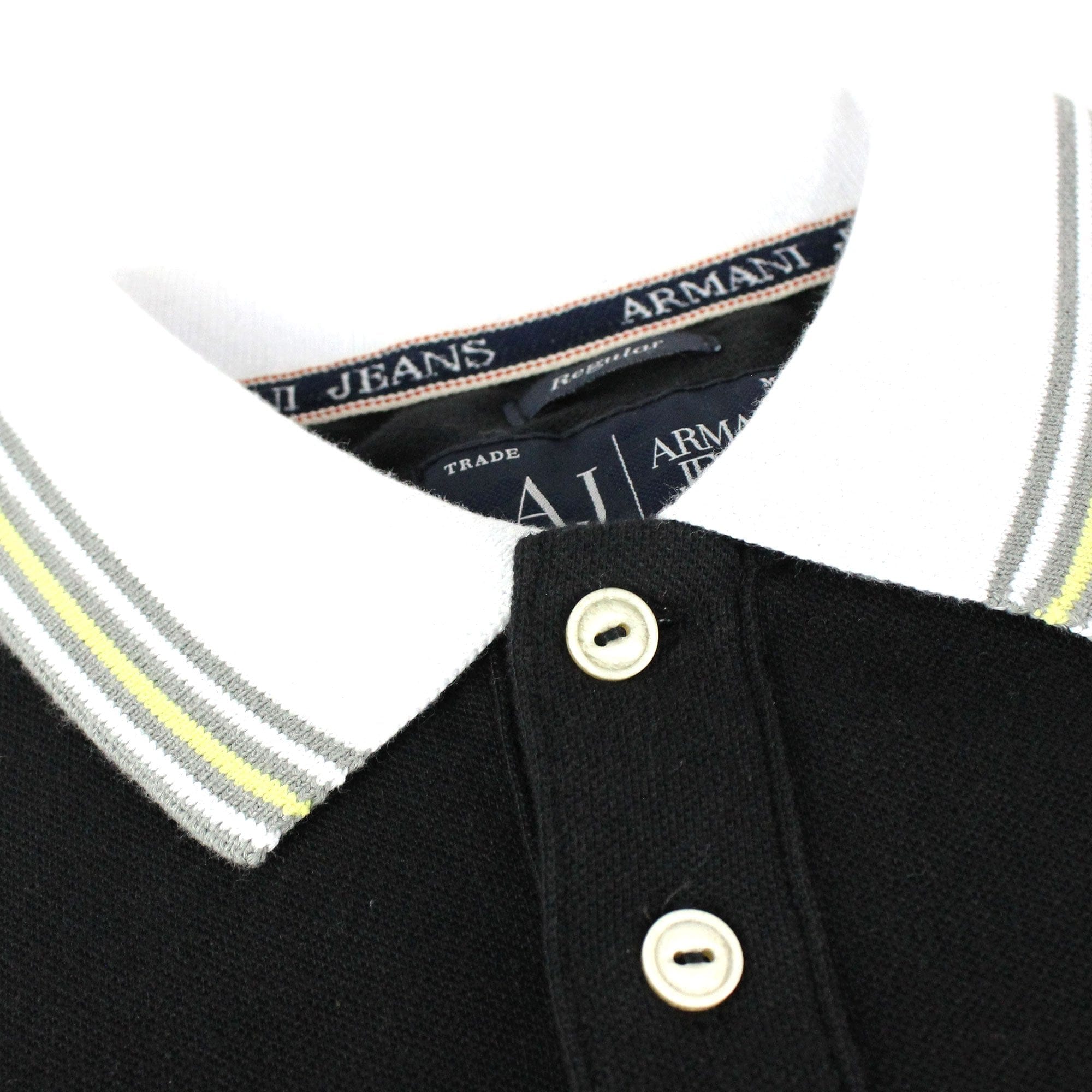 Armani Jeans Front Pocket S/s Polo Black