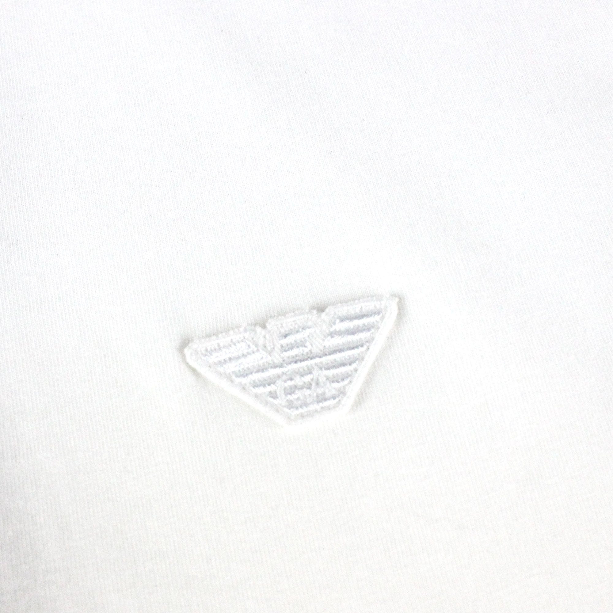 Emporio Armani Hidden Placket S/s Polo Bianco Ottico