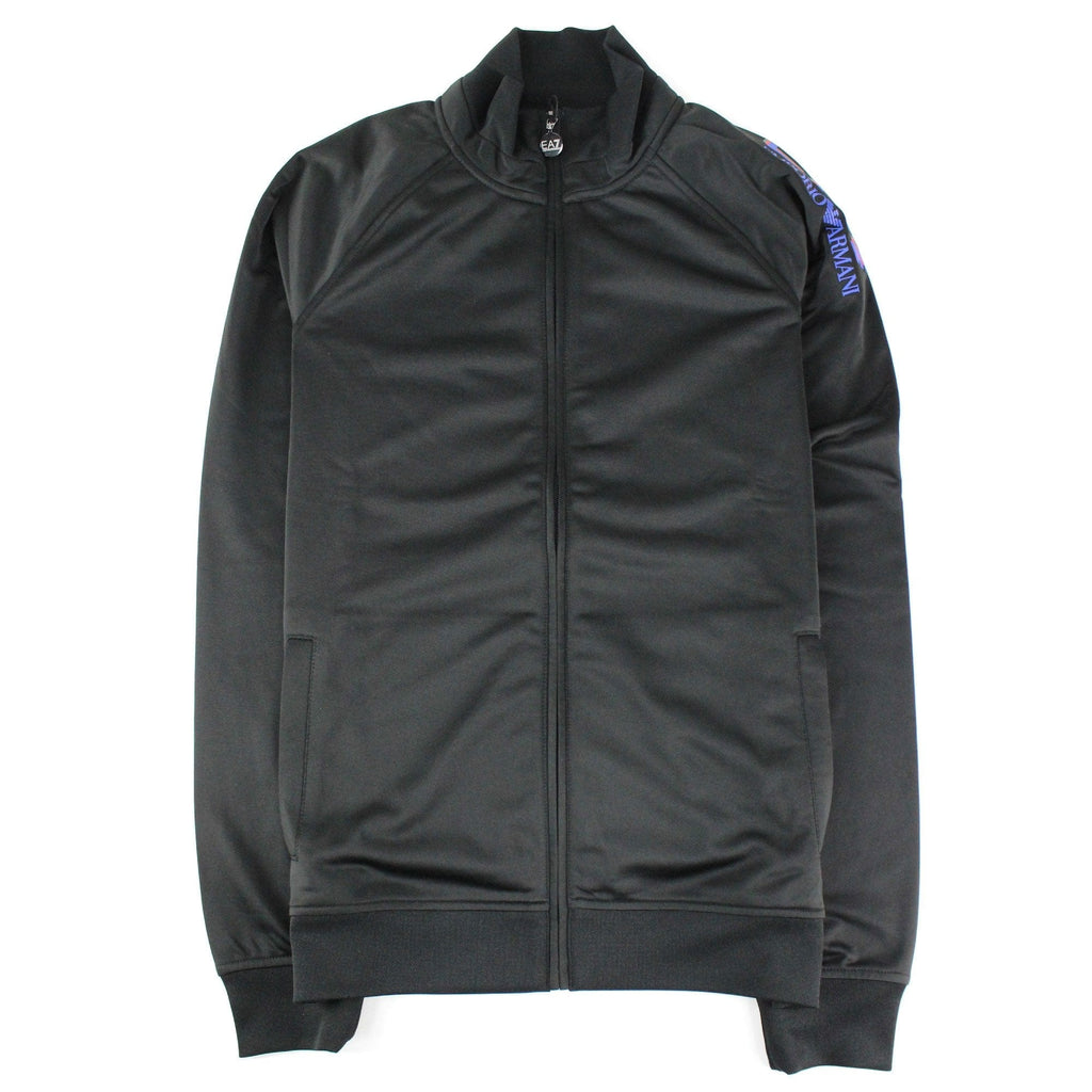 Ea7 3d Logo Zip Up Tracksuit Nero