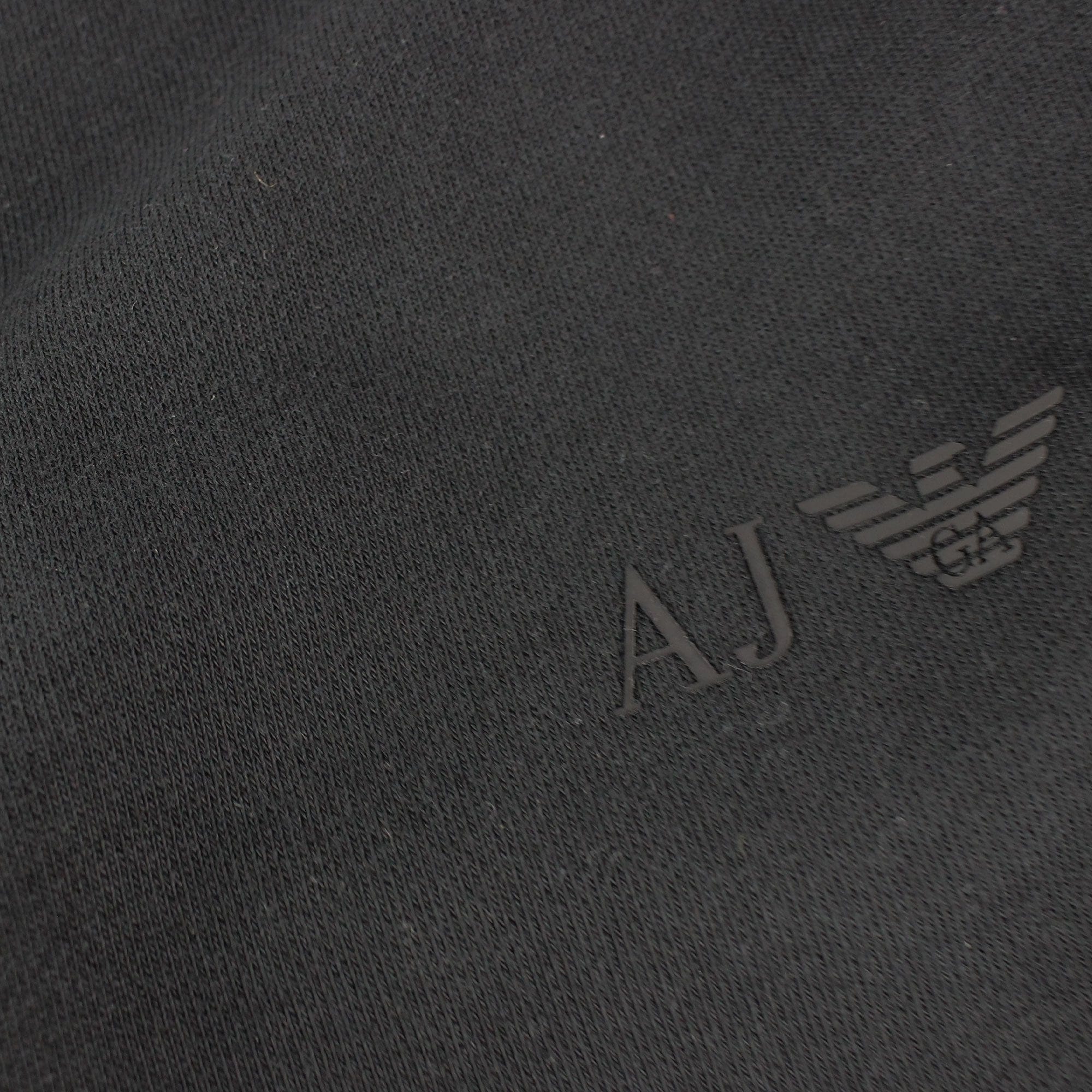 Armani Jeans Aj Rubber Logo Cotton Shorts Blue