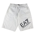 Ea7 Big Logo Long Boxer Beachwear White