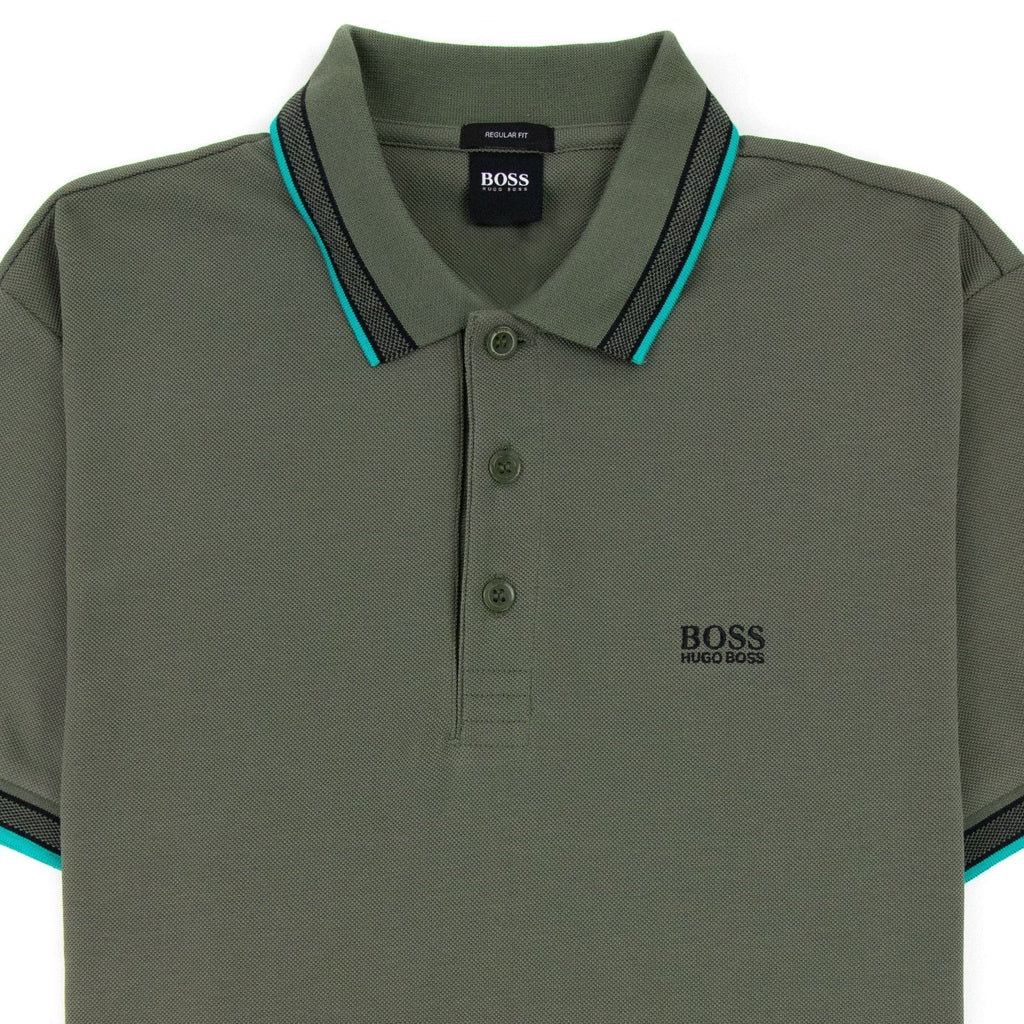 Hugo Boss Paddy Short Sleeve Polo Shirt Khaki 307