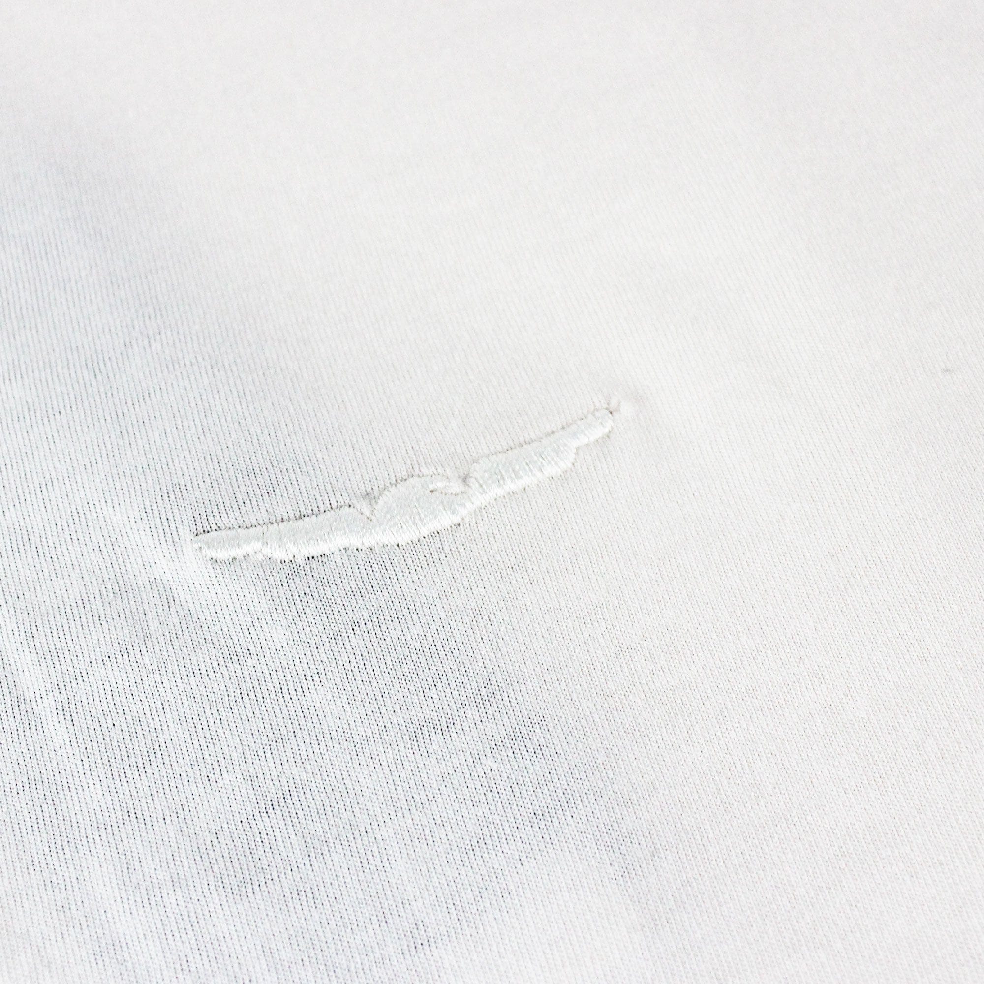 Armani Jeans Embroidered Logo Extra Slim L/s Polo Off White