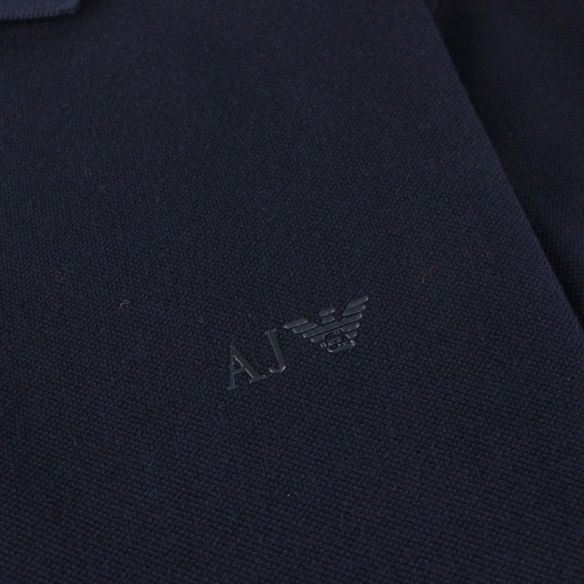 Armani Jeans Aj Eagle Chest Logo S/s Polo Navy Blue